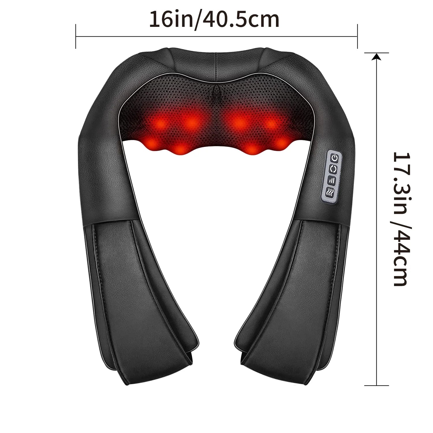 TruRelief Neck Shoulder and Back Massager with Heat, Electric Deep Tissue 4D Kneading Massage