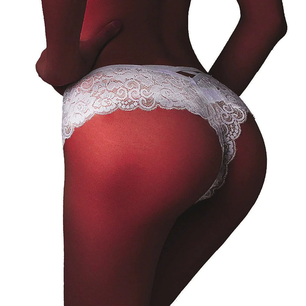 4-Pack Women's Sexy Lace Lingerie Thong Underwear G-String Briefs