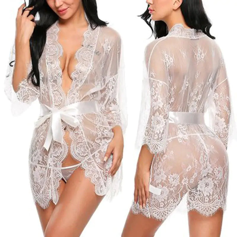 Lace Lingerie Robe For Women