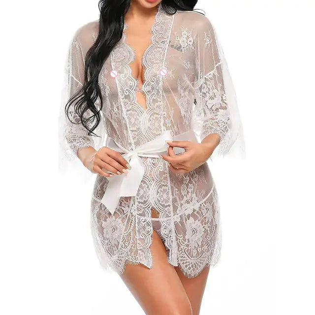 Lace Lingerie Robe For Women