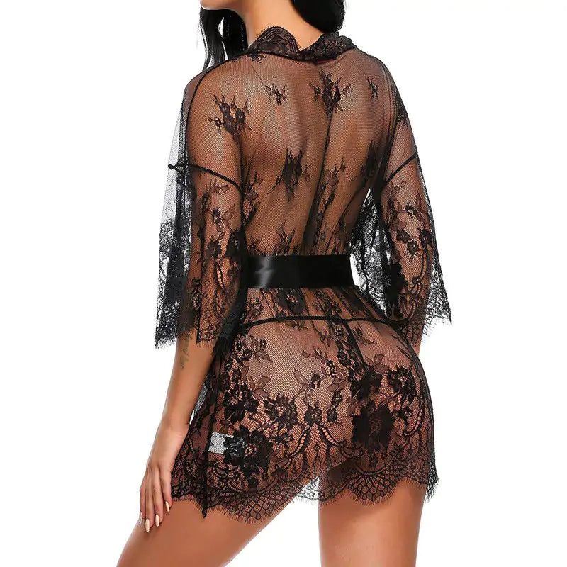 Lace Lingerie Robe For Women