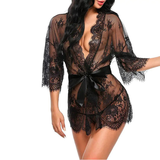 Lace Lingerie Robe For Women